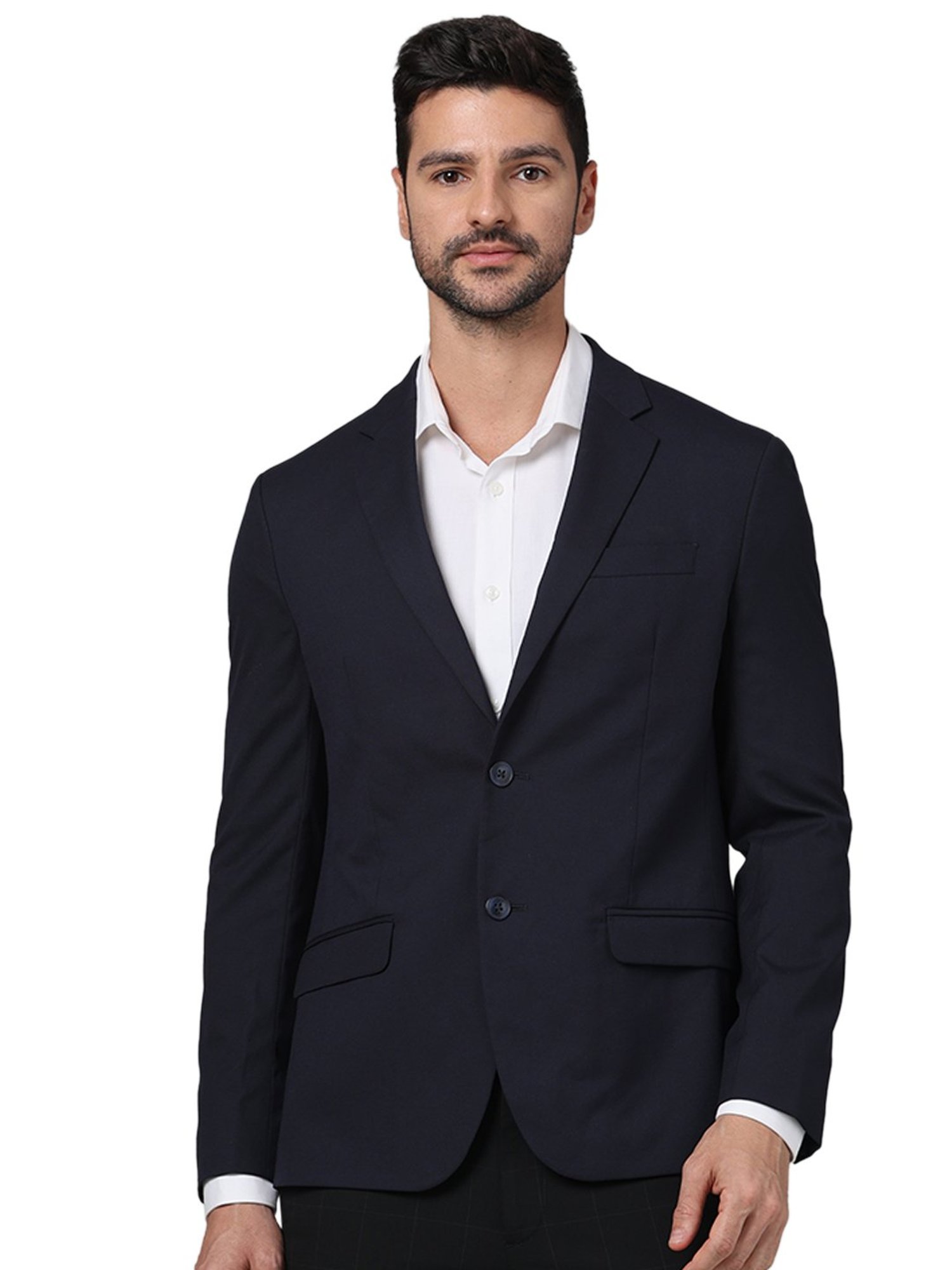 celio* Navy Slim Fit Blazer