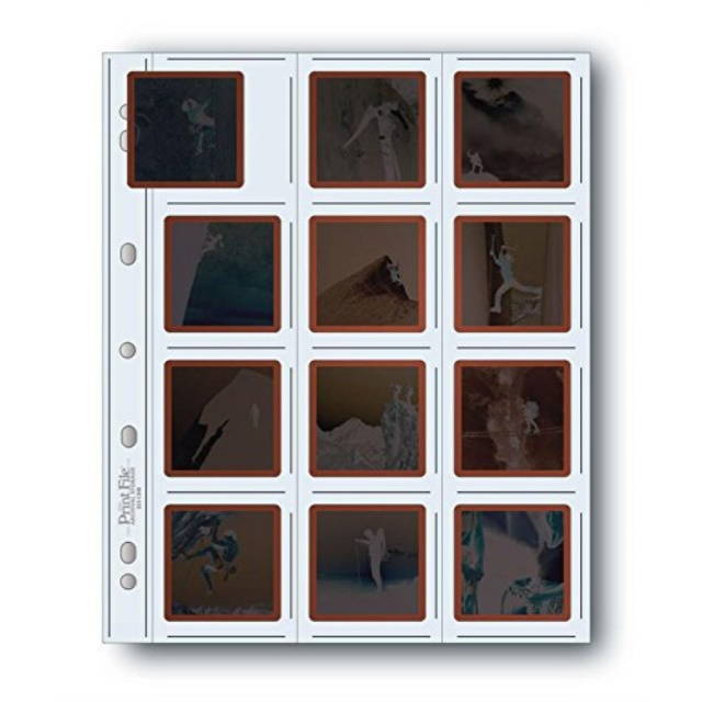 Printfile Top Load Holds 12 21/4 X 21/4 Slides 100 Pack - Printfile 22512HB100