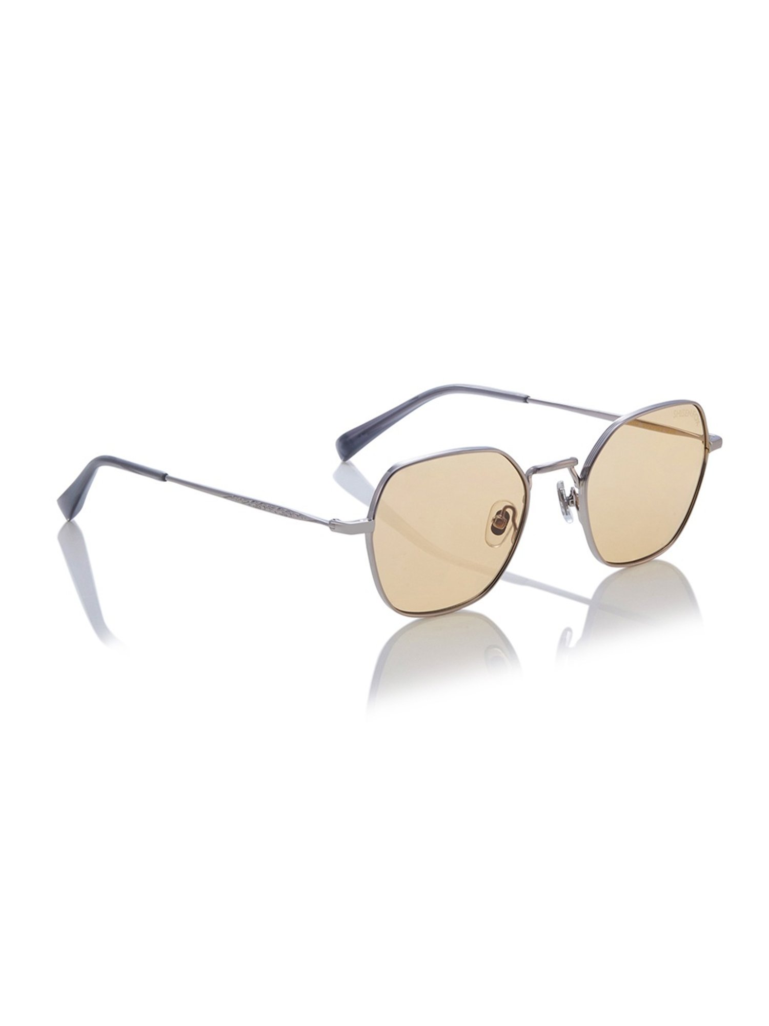 Shisen Fox Tokyo Gun-Amber Geometric Unisex UV Protection Sunglasses -51 mm