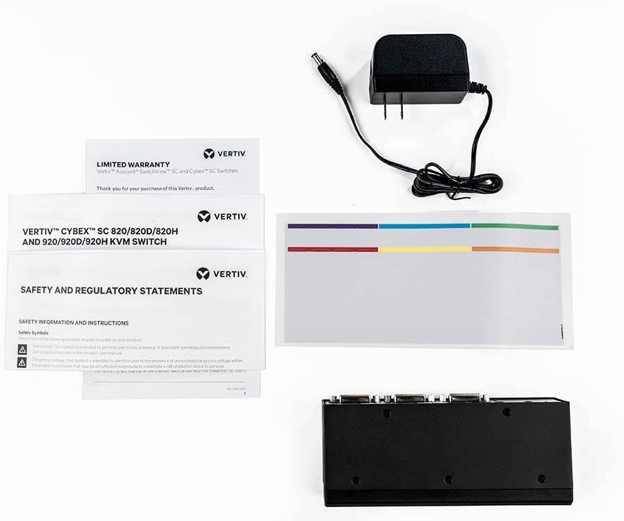 Vertiv Cybex Secure 4K UHD KVM 2-Port DVI-I EAL4+ NIAP TAA Compliant (SC820-001)