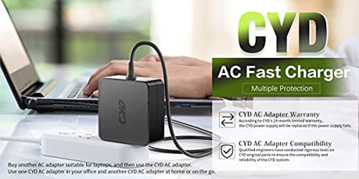 CYD 45W 19.5V 2.31A Replacement for Laptop-Charger HP 74115-15-15-003 15-BS000 17-BS000 15-bs168cl 15-bs010ds 15-bs013dx 15-bs060wm 15-bs192od AC Adapter Power Cord
