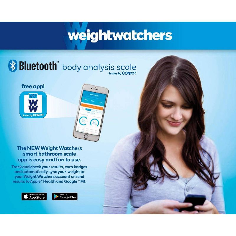 Bluetooth Body Analysis Scale White - Weight Watchers