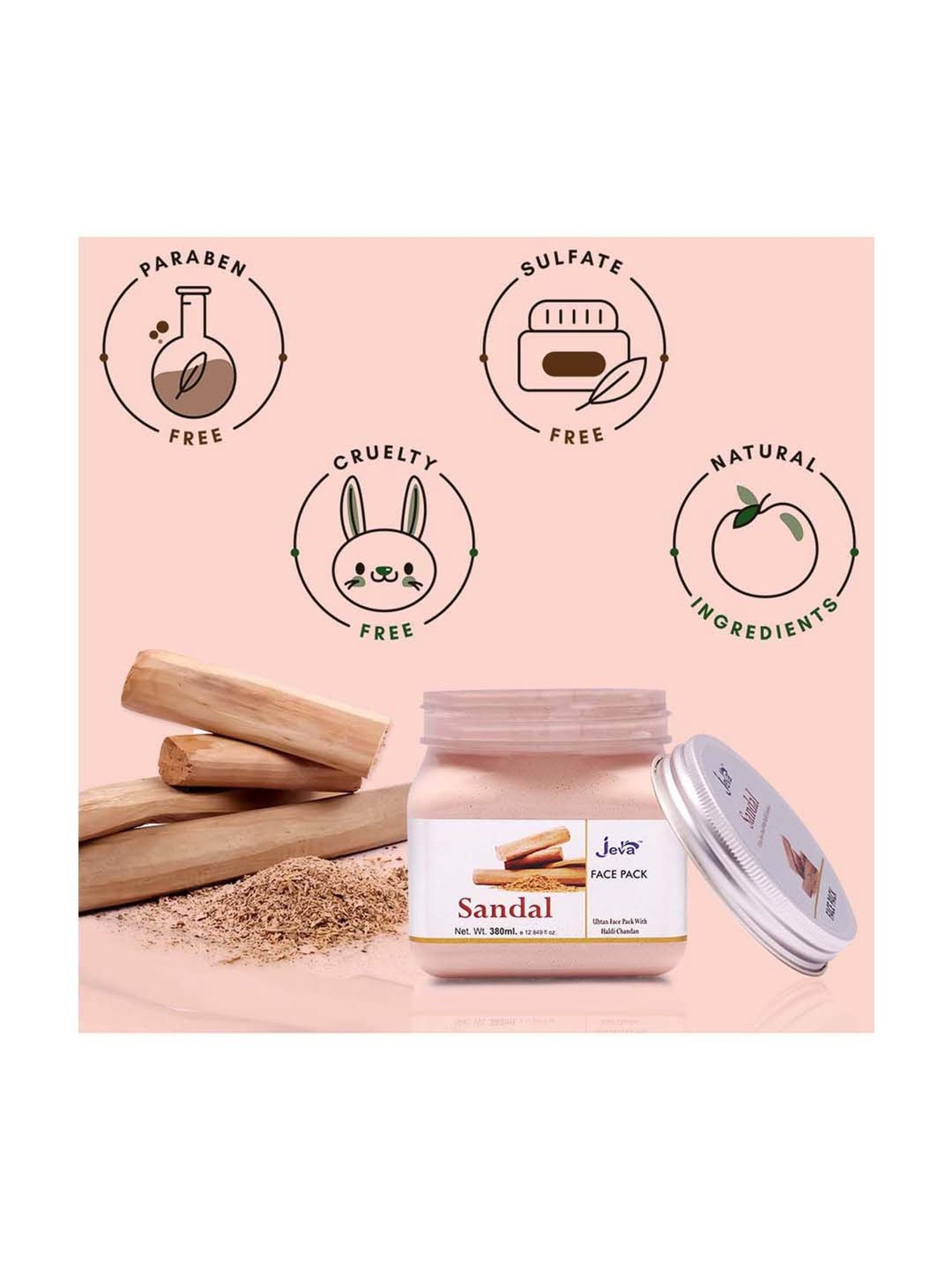 Sandal Ubtan face pack with Haldi Chandan - 380 ml