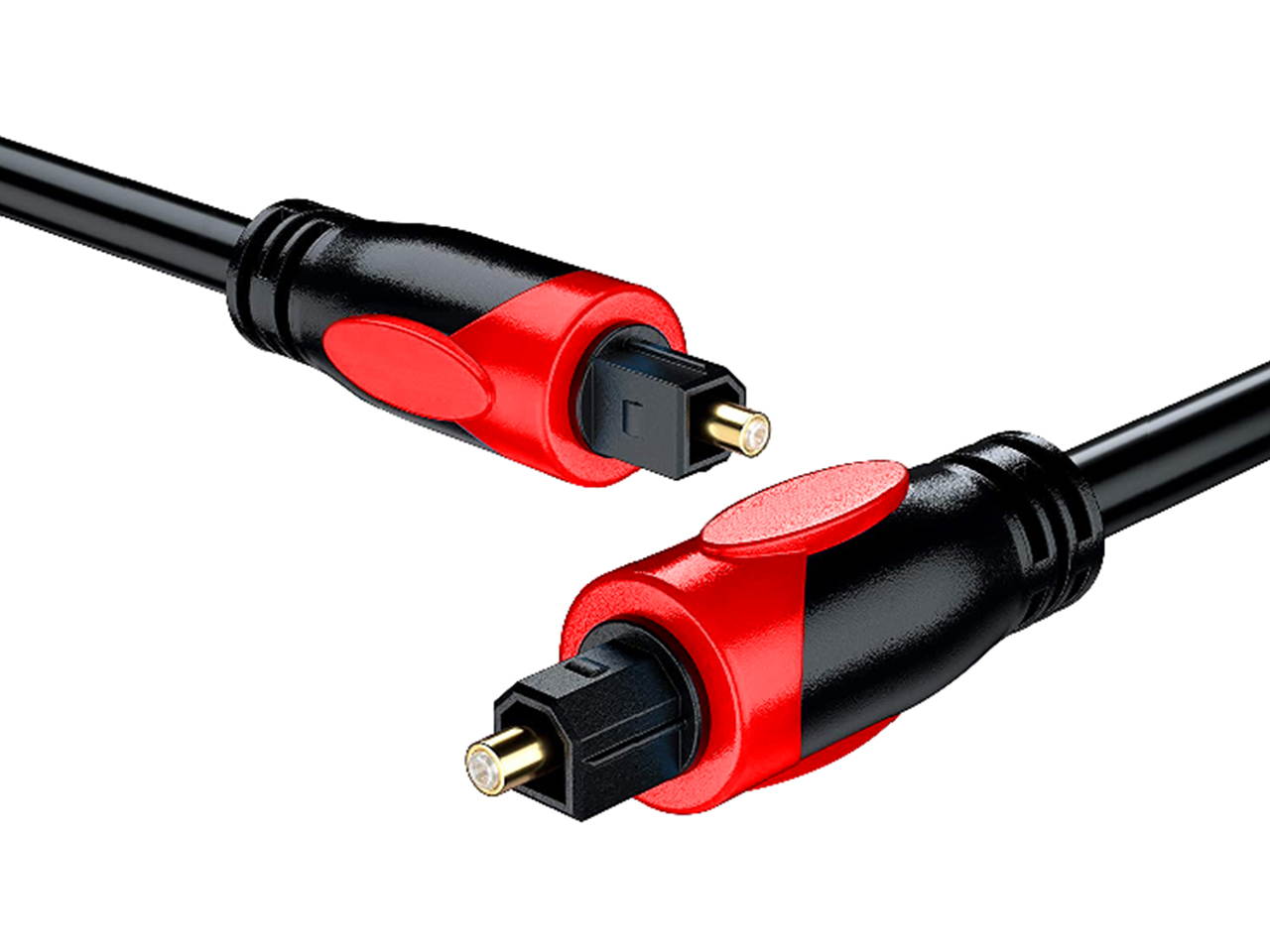 Toslink Optical audio cable Optic Male to Male Cord for Home Theater, Sound Bar, TV, PS4, Xbox, Playstation 6FT