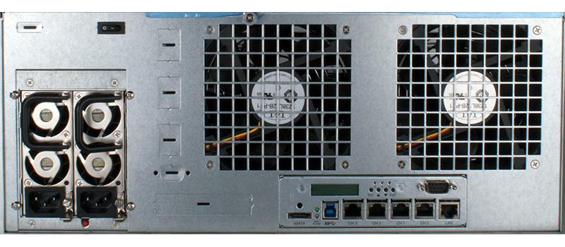 RAID Machine I6424RM 24-bay iSCSI + eSATA + USB3 SAN Rackmount Enclosure w/ Redundant PSU
