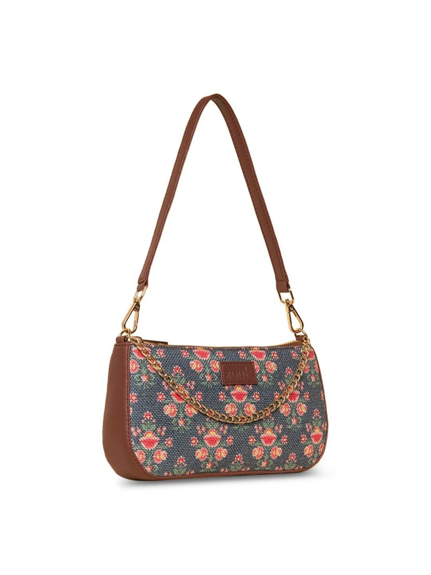 ZOUK Blue Printed Shoulder Bag