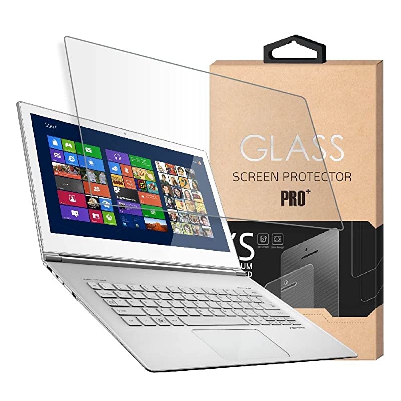Glass Screen Protector for 15.6 Inches Laptop, Screen Protector Size is 13.6 inches width x 7.6 inches height,9H Hardness and Crystal Clear, compatible with any 15.6 inch touch screen laptop