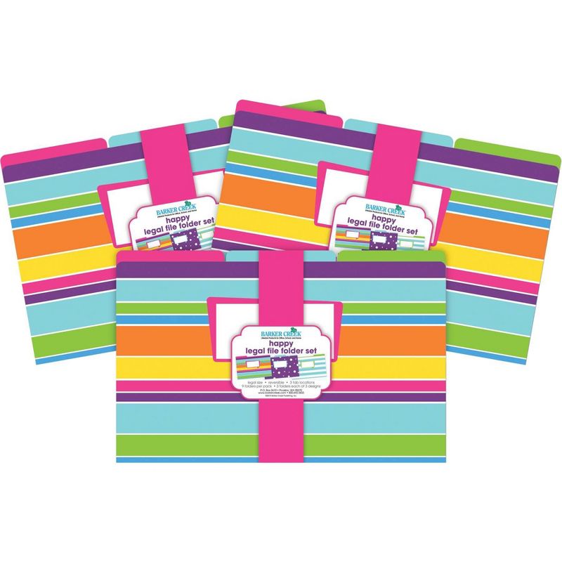Barker Creek 27ct Legal File Folders Happy