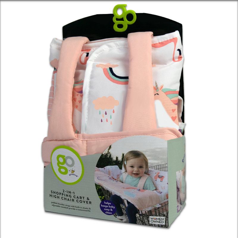GO By Goldbug Shopping Cart And High Chair Cover Unicorn