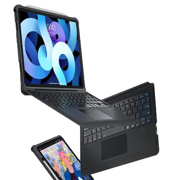 Benks - Ipad Bluetooth Keyboard  Case  Compatible for AIR 3 / PRO 10.5(2019),  Folio Smart Soft Silicone Protective Cover,  Built-in Pencil Holder - Thin Slim & light Smart Folio Case - Tablet Case