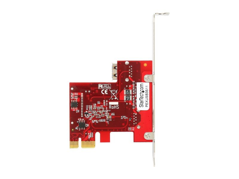 StarTech.com 2 Port PCI Express PCIe SuperSpeed USB 3.0 Controller Card w/ SATA Power Model PEXUSB3S23