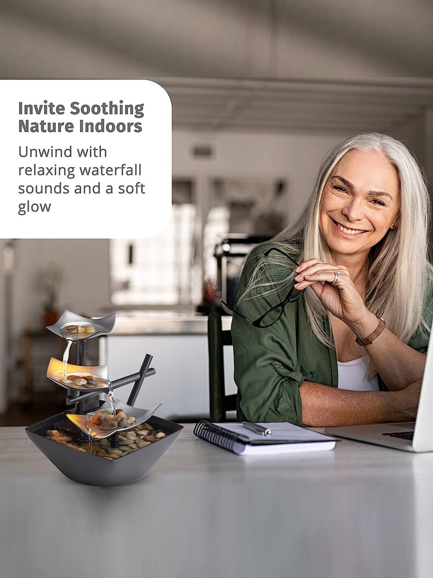 The Artment Modern Art Zen Water Fountain