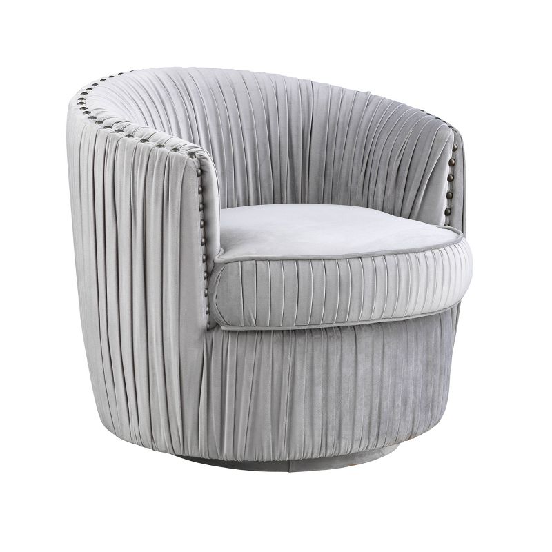 Lazy Days Swivel Accent Chair Gray - Treasure Trove Accents