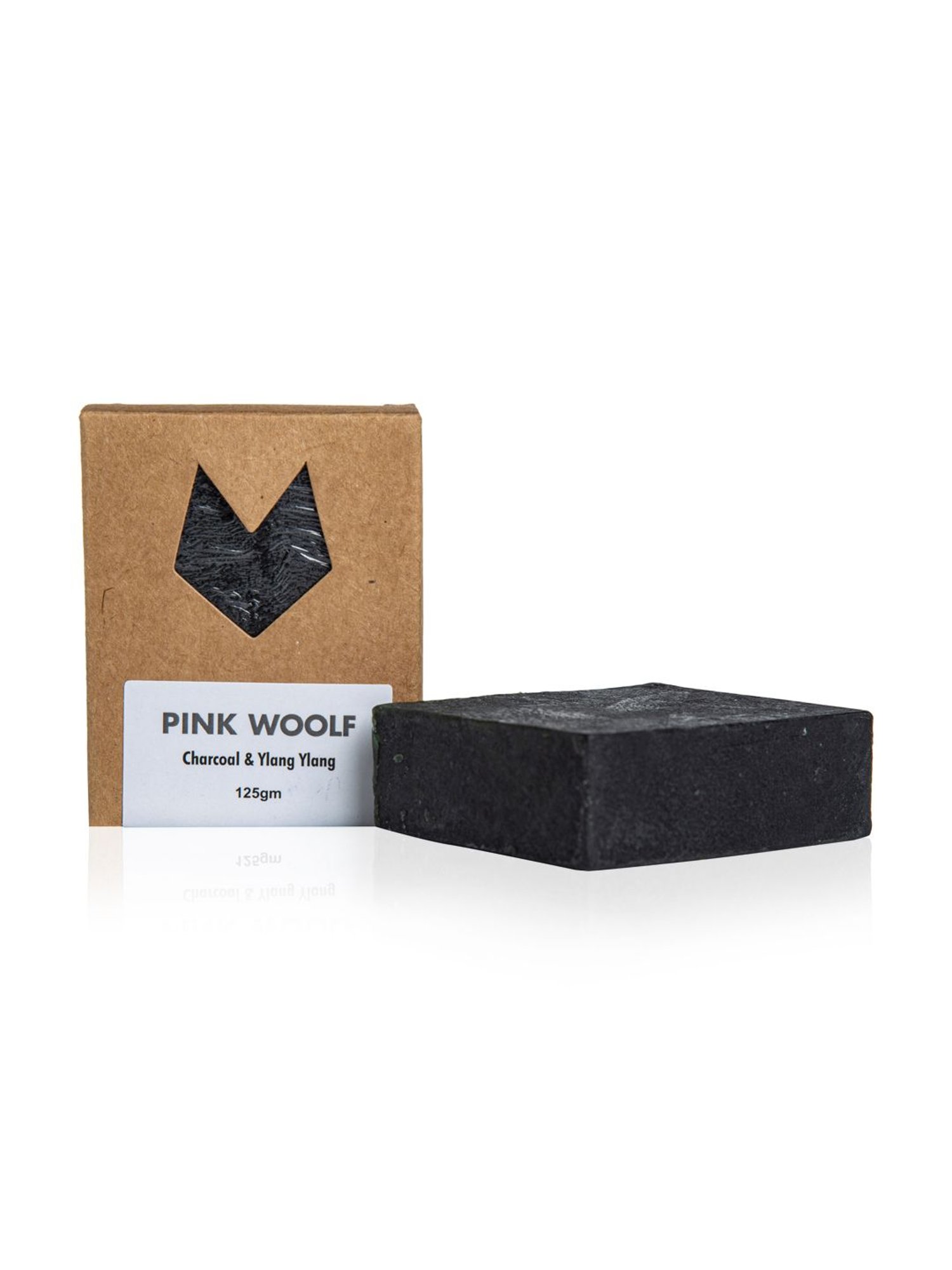 Pink Woolf Organic Bath Soap Bar Charcoal & Ylang Ylang - 125 gm