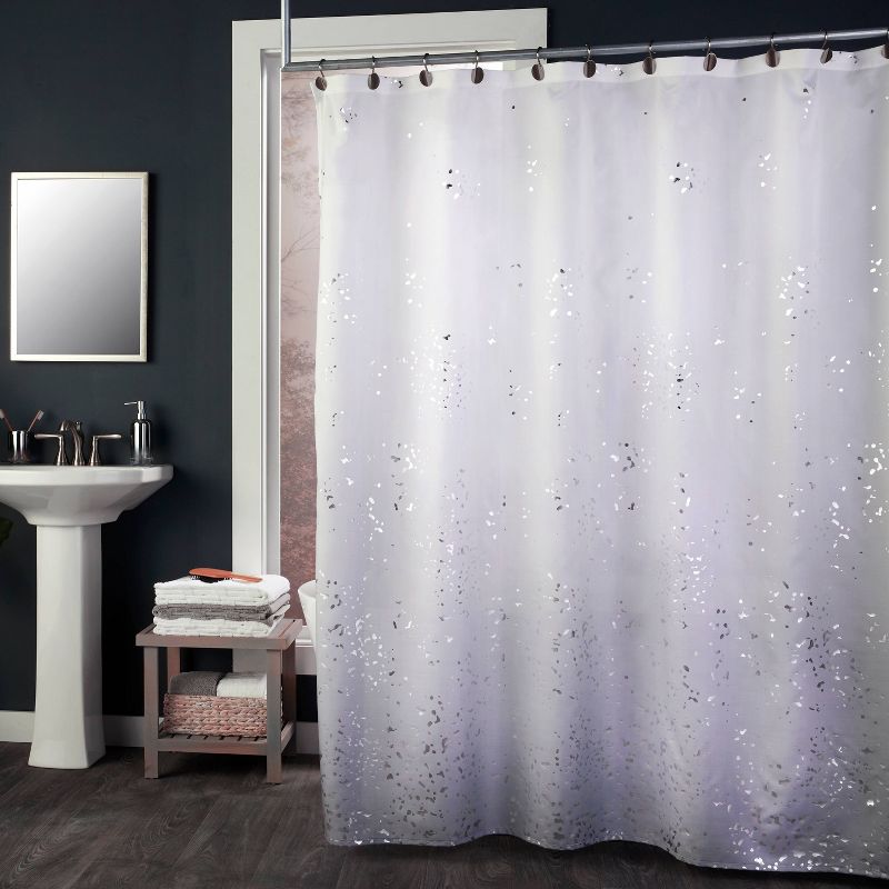Splatter Shower Curtain Gray - SKL Home