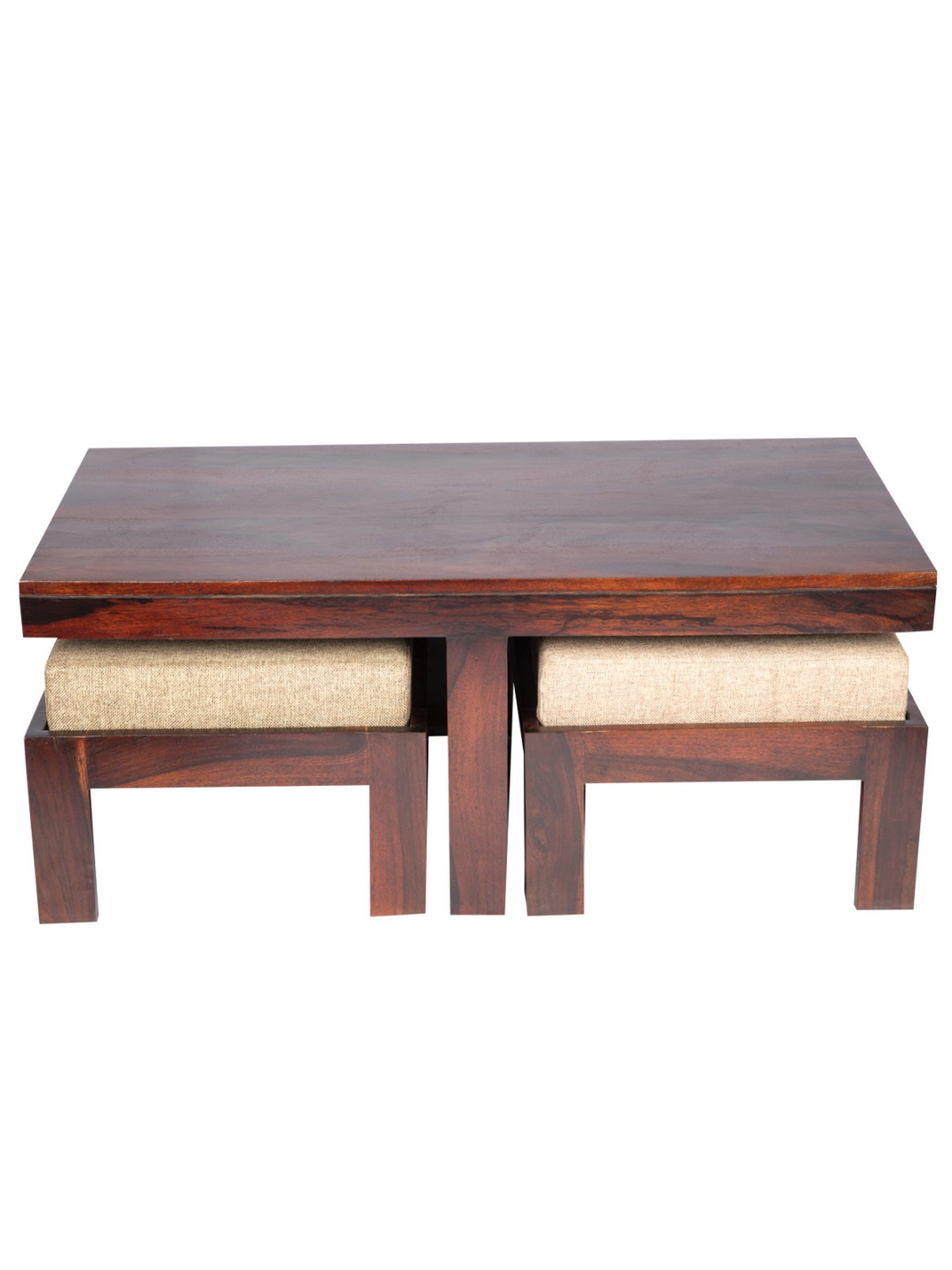Ikiriya Irish Dark Brown Wood Coffee Table Dark Walnut Finish