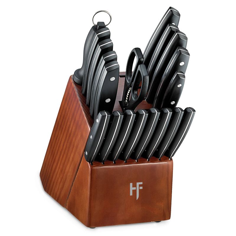 Hampton Forge Atlantis 20pc Full Tang Triple Rivet Knife Block Set