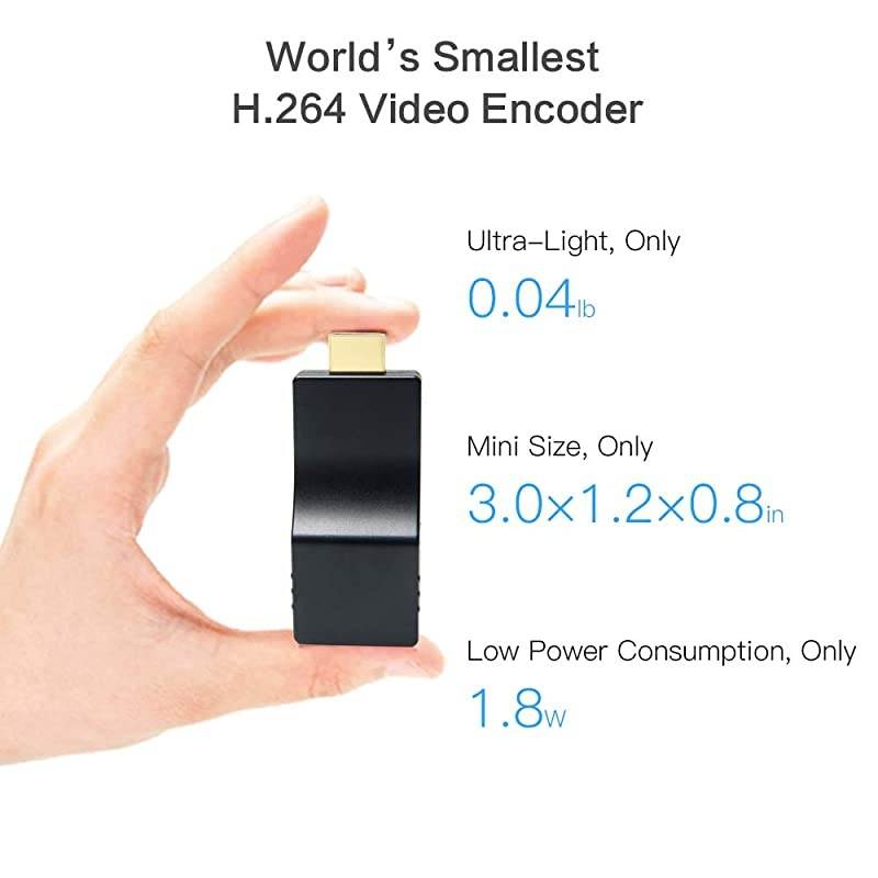 Mini H264 HDMI Video Encoder 1080i 1080p Supports RTMP RTMPS RTSP TS RTP UDP Multicast Unicast USBPowered The Smallest Live Streaming Encoder for YouTube Facebook and More