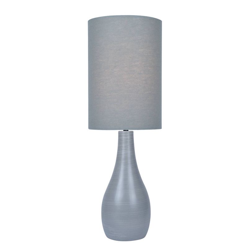 Quatro Table Lamp Brushed Gray  - Lite Source