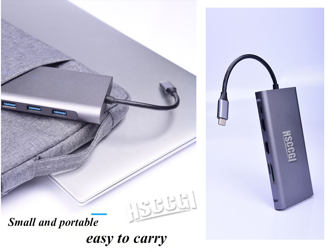 Docking Station, USB C Hub, 11 in 1 Laptop Docking Station Triple-Display USB C Adapter for MacBook and Windows with Dual HDMI, VGA, PD 3.0, 4 USB Ports,Gigabit Ethernet, SD/TF Card Reader