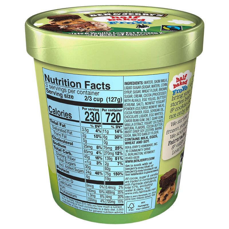 Ben & Jerry's Frozen Yogurt Half Baked FroYo - 16oz
