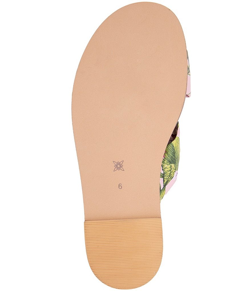 BCBGeneration Zexanna Floral Print Slide Sandals