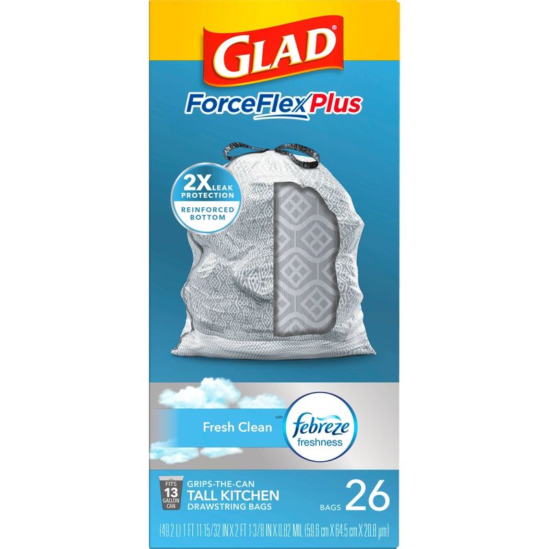 GreenPolly Drawstring Recycling Trash Bags - 13 Gallon - 20ct