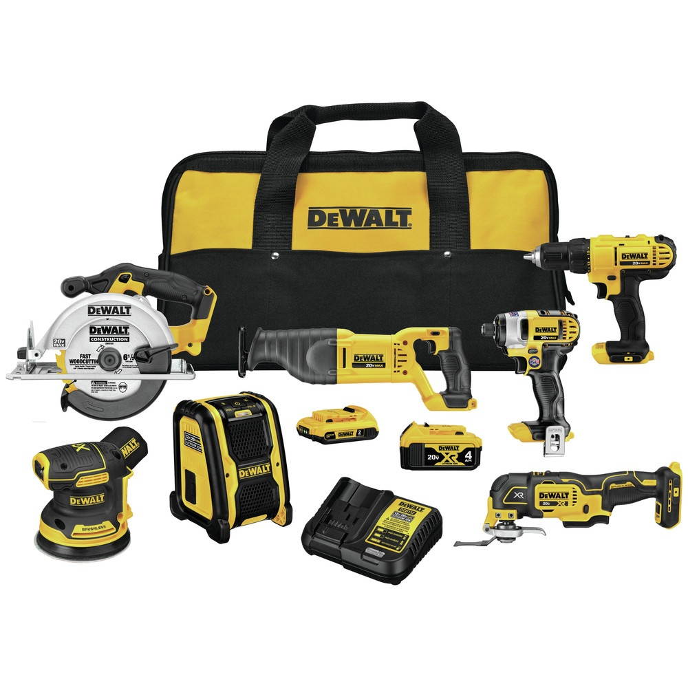 DEWALT 20V MAX Cordless Drill Combo Kit , 7-Tool (DCK771D1M1)