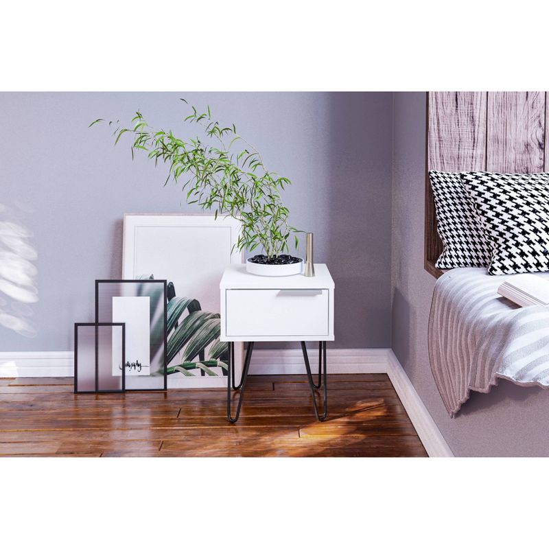 Concord Side Table White - Chique