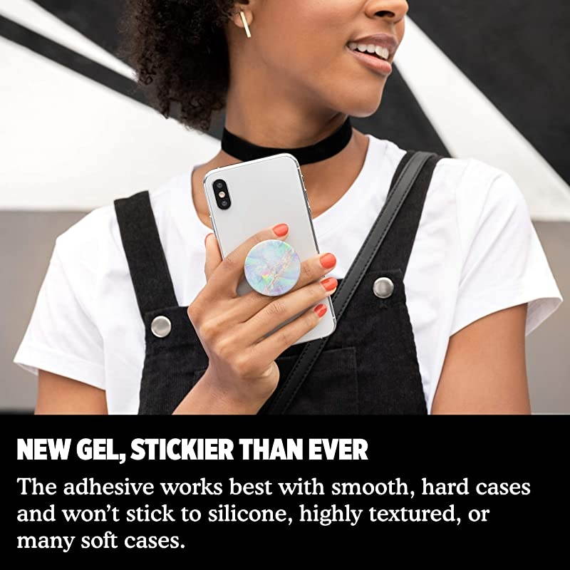 PopGrip with Swappable Top for Phones Tablets Opal