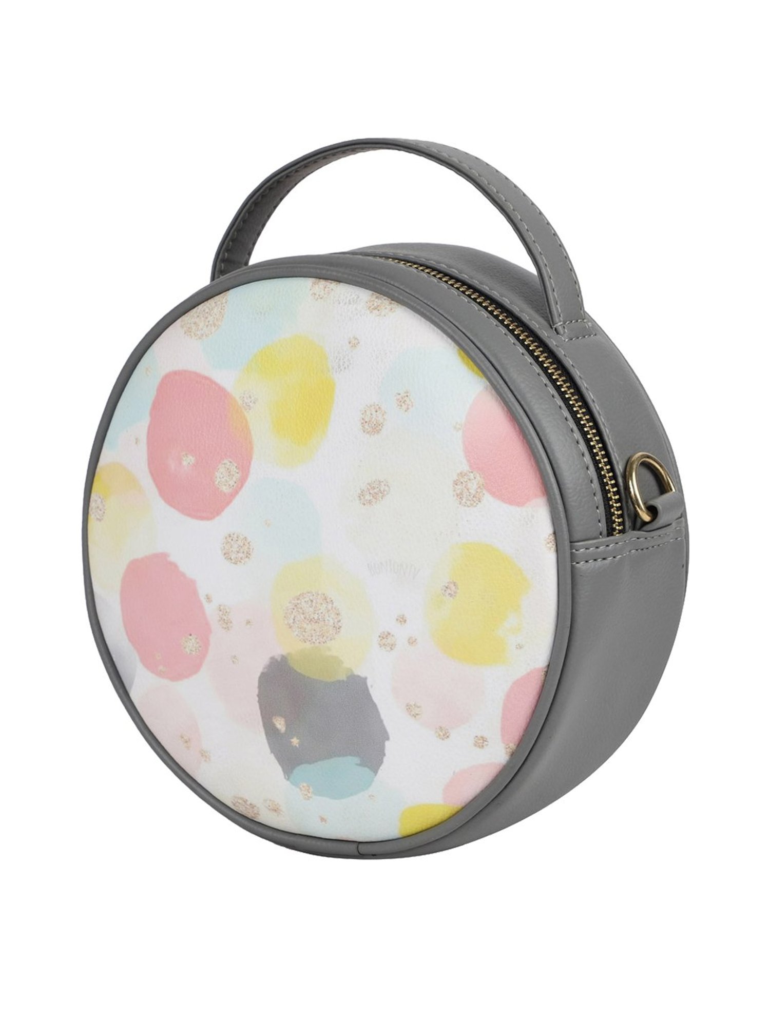 Bagsy Malone Grey Printed Medium Handbag