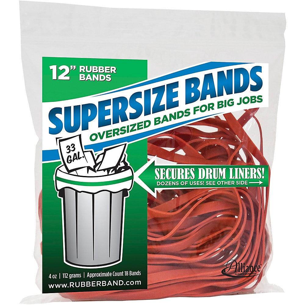 Alliance Supersize Bands 12" 18/PK Red 08994