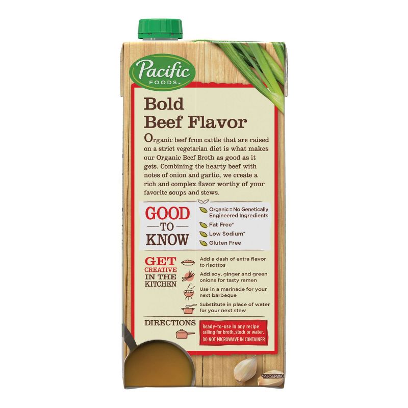 Pacific Foods Organic Low Sodium Beef Broth - 32oz