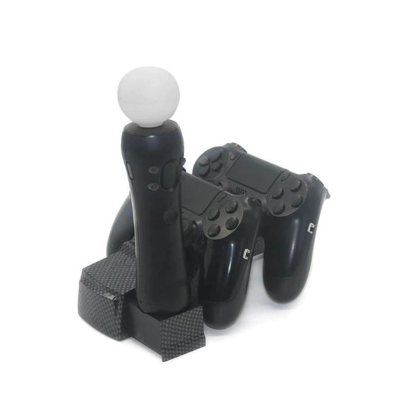 VODOOL Game Pads Charger USB Dual Charger Station Holder for PS4 Slim PS4 PRO PS Move Controller Games Chargers Accessories