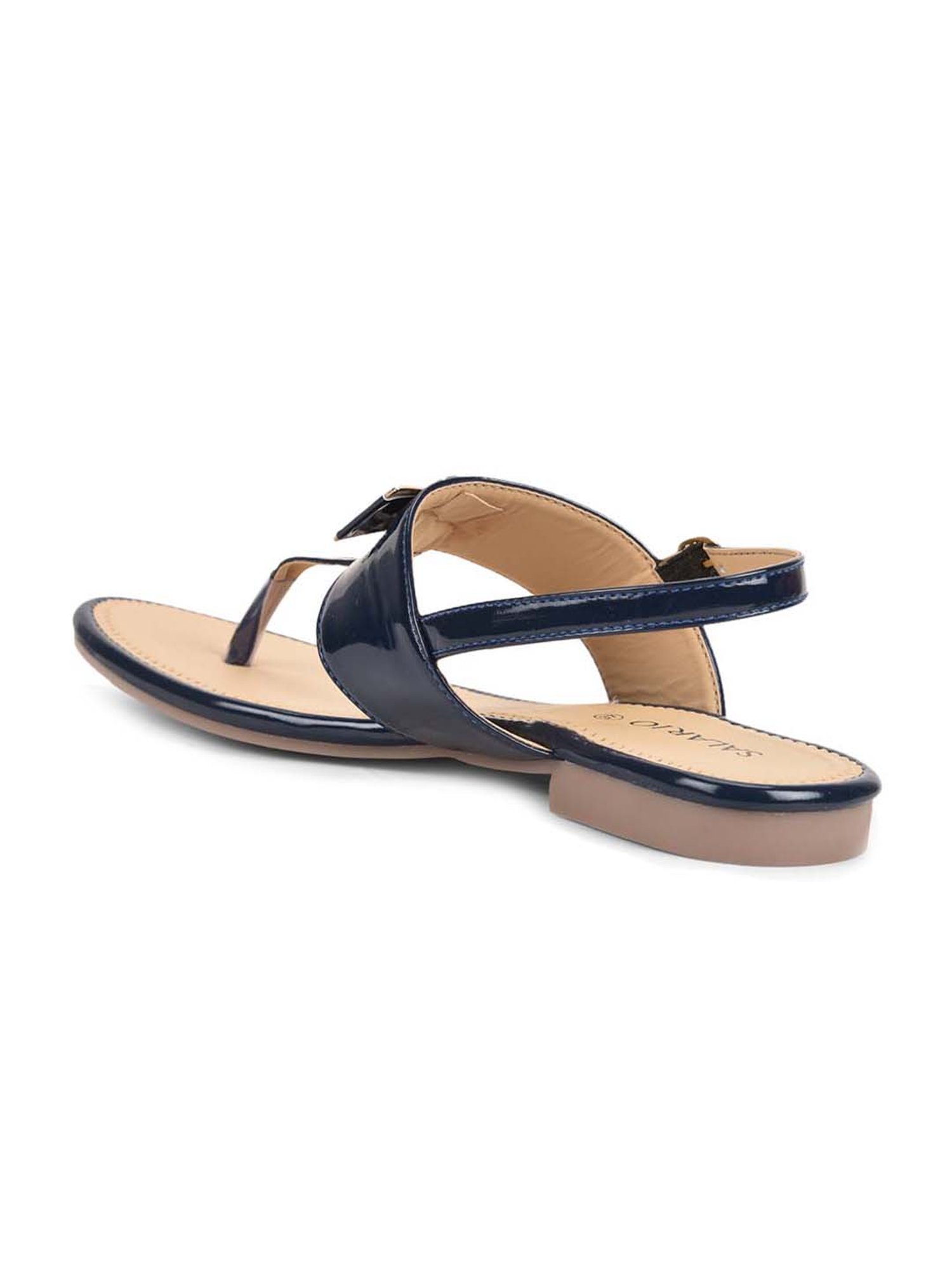 Salario Women's Navy Back Strap Sandals