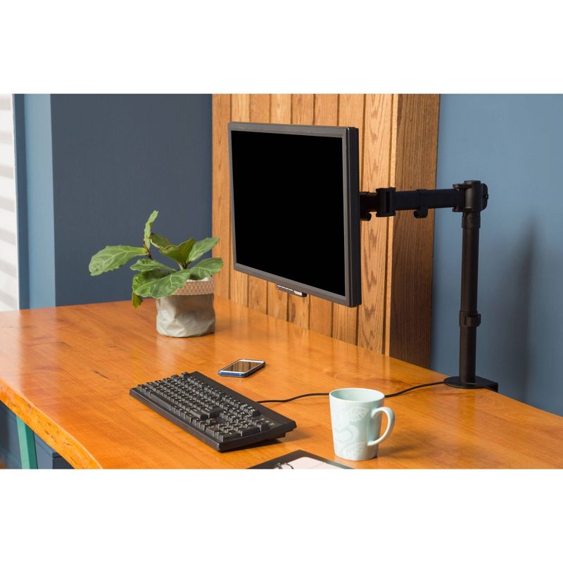 Double Articulated Desk Monitor Mount, Black