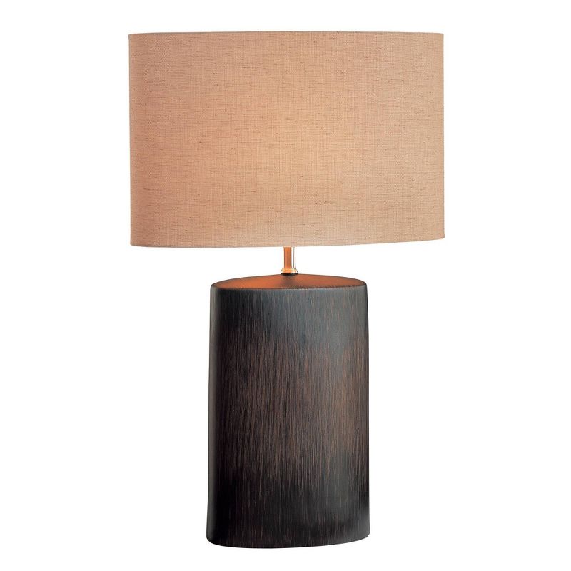 Narvel 1 Light Table Lamp Dark Walnut (Includes Energy Efficient Light Bulb) - Lite Source
