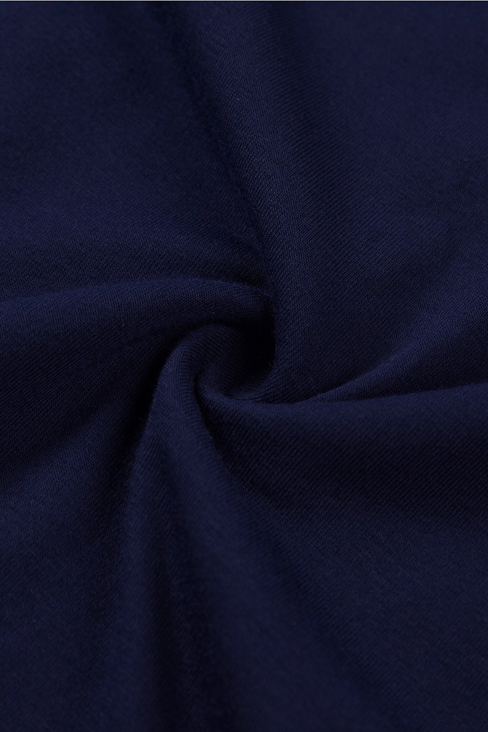 Blank T Shirt - Dark Blue Casual Solid Color Crew Neck Tee Customized