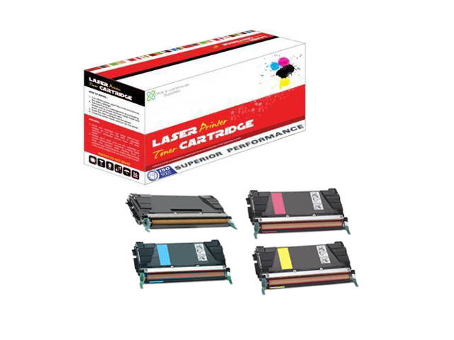 OWS&reg; Remanufacture (Set) C5242KH HY C5342CX C5342MX C5342YX EXHY Laser Toner Cartridge for Lexmark Made in USA C534
