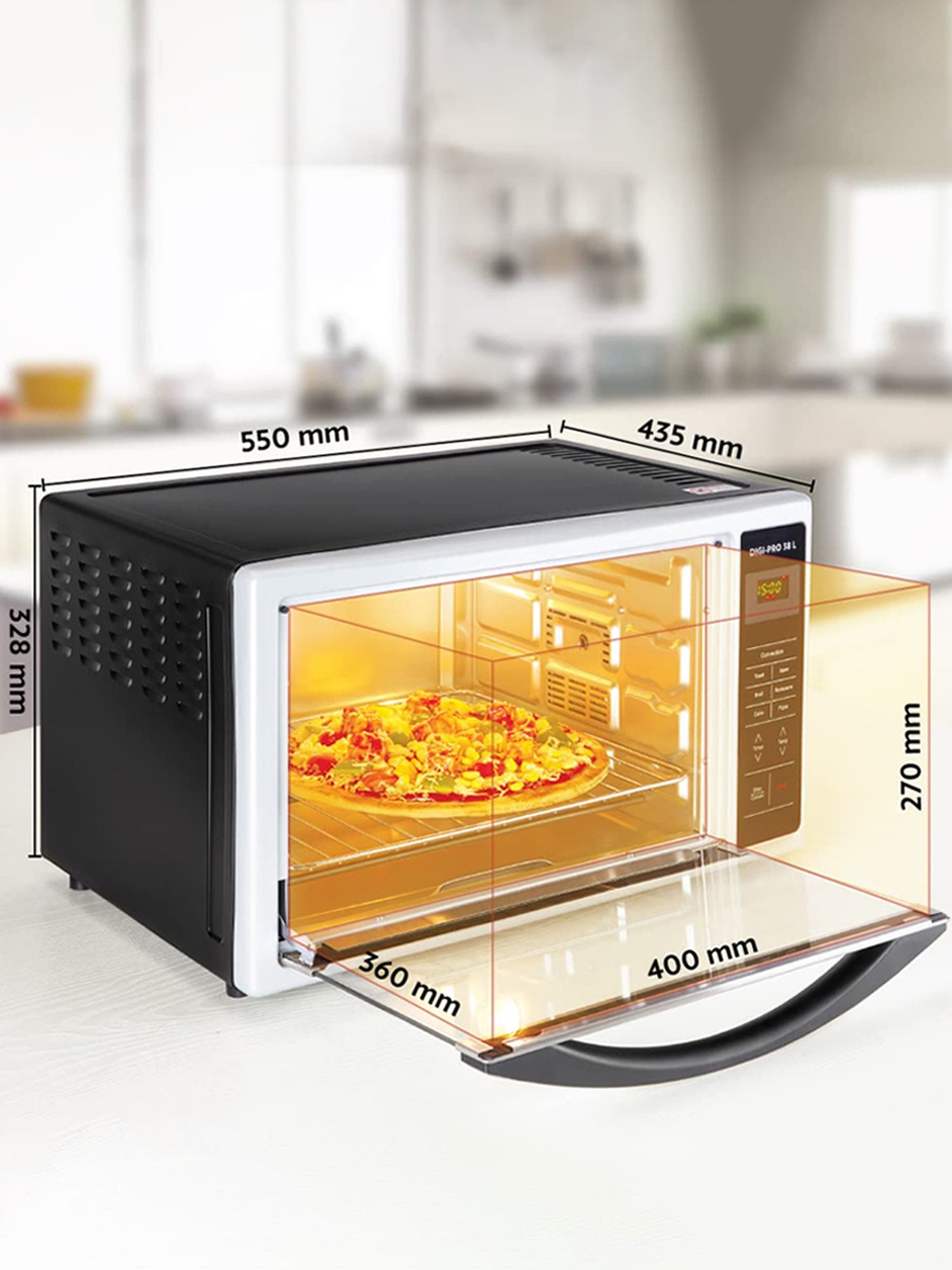 BLACK+DECKER 1280W 19L Oven Toaster Grill