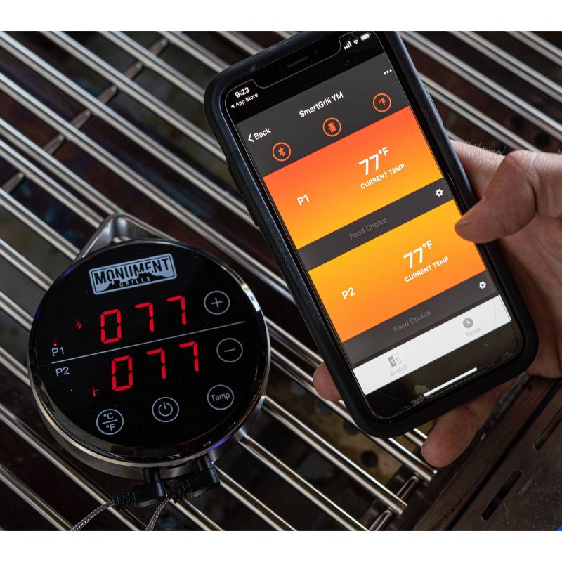 Digital Meat Thermometer with Dual Probe for Grill - Monument Grills