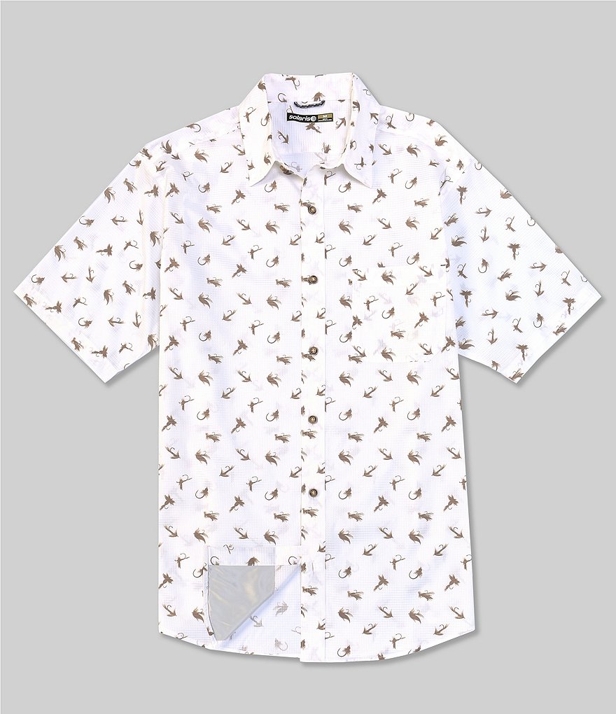 Short Sleeve Fishing Lures Print Sportshirt