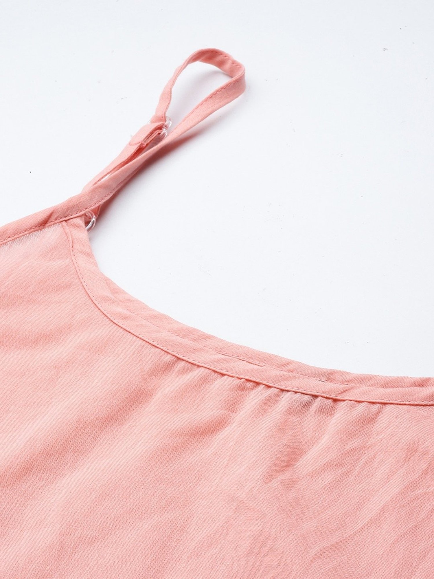 aarke Ritu Kumar Peach Polyster Full Sleeve Shirt