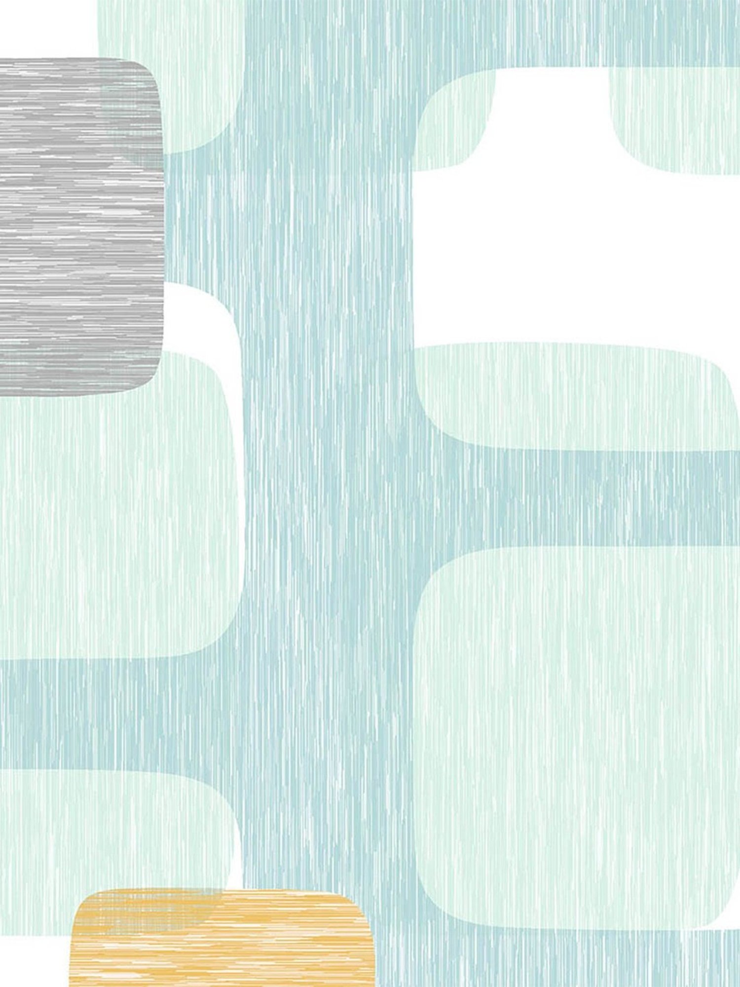 Spaces Printed Light Blue 144 TC Cotton King Fitted sheet with 2 Pillow Covers