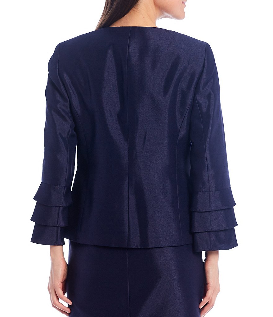 Kasper Glen Plaid Notch Lapel Two Button Front Pocket Jacket