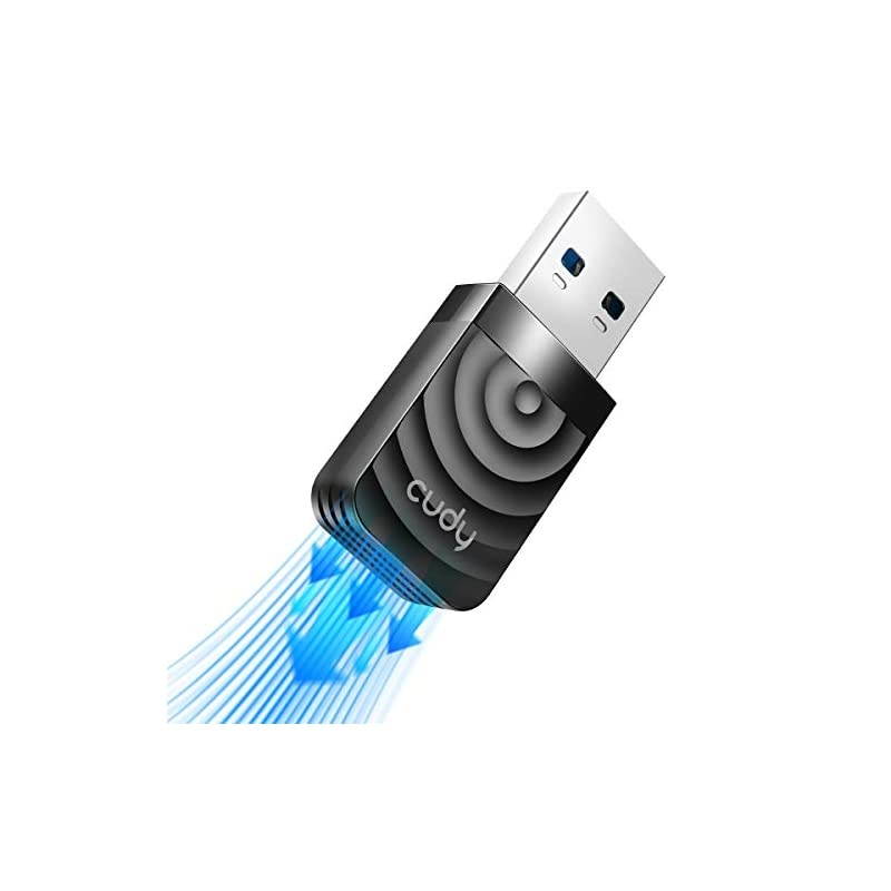 WU1300S AC 1300Mbps WiFi USB 30 Adapter for PC USB WiFi Dongle 5Ghz 24Ghz WiFi USB 30 Wireless Adapter for DesktopLaptop Compatible with Windows 788110 mac OS Linux