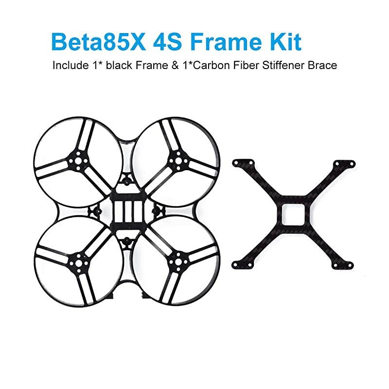 Beta85X 4S Cine Whoop Frame Kit Black Frame Stiffener Brace of Carbon Fiber for 1105 Brushless Motor Beta85X Cine Whoop Drone
