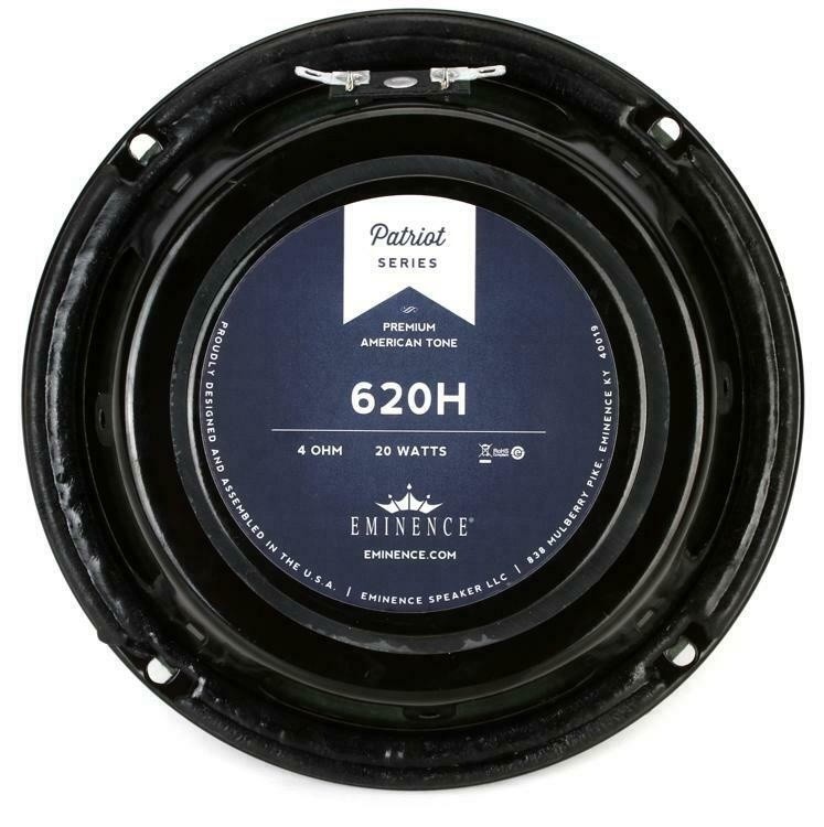 Eminence 620H 6.5 inch 20-watt Hemp Guitar Speaker - 4 ... (2-pack) Value Bundle