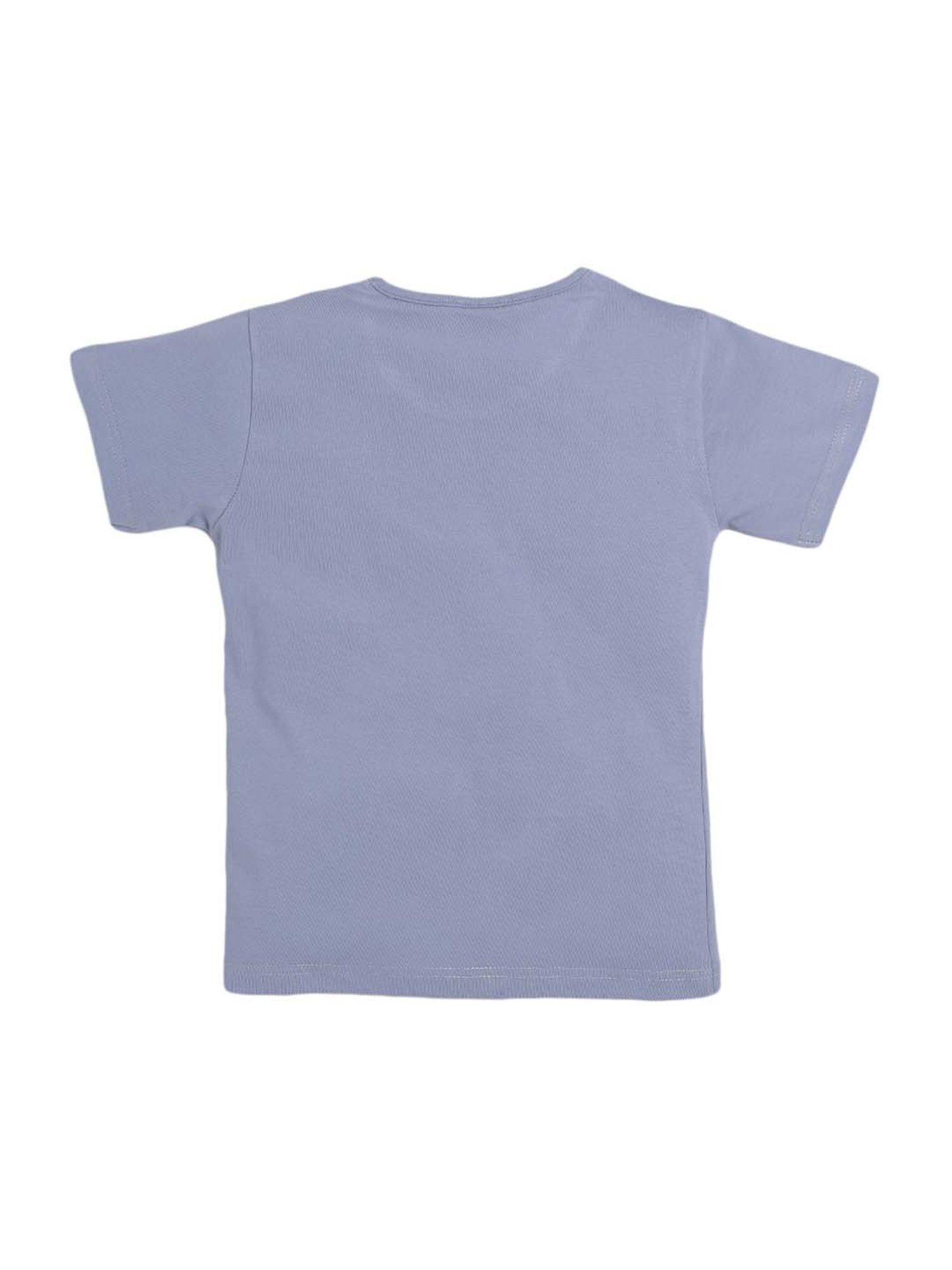 Todd N Teen Kids Grey Cotton Printed T-Shirt & Pyjamas