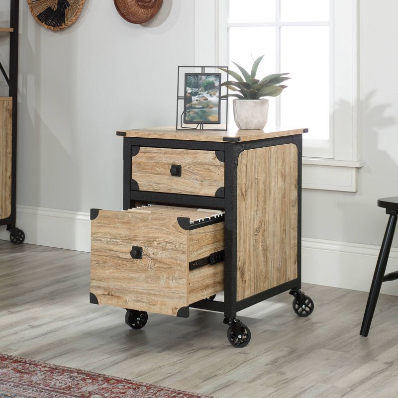 Steel River Pedestal File Cabinet Distressed Brown - Sauder